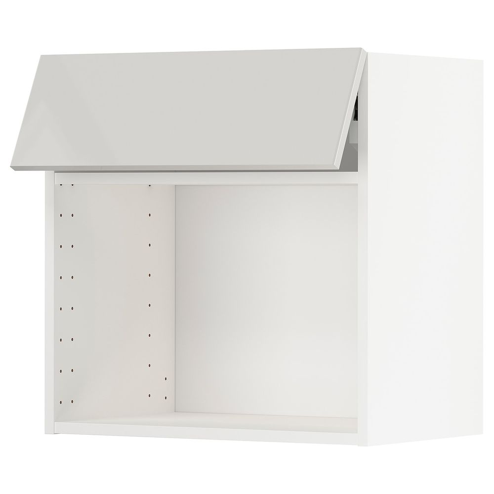 Навесной шкаф для СВЧ-печи, белый/Рингульт светло-серый 60x60 см IKEA METOD МЕТОД 593.917.18 - схема-чертеж с размерами
