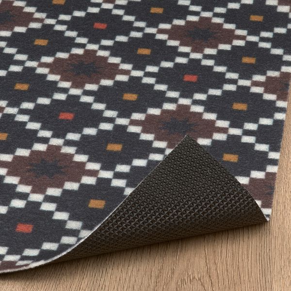 Придверный коврик, разноцветный, 60x90 см IKEA SEKRETESS 405.898.61 - фото 3