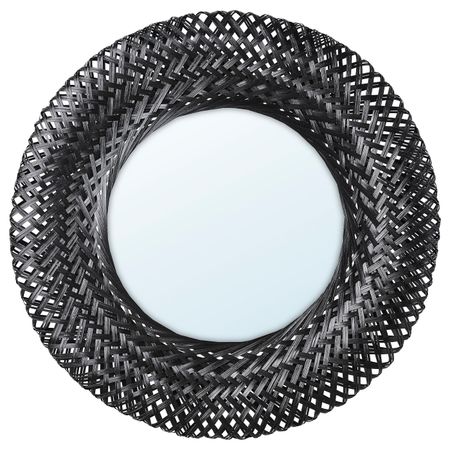 Зеркало, бамбук/черный 50 см IKEA RISBYGD РИСБЮГД 804.704.45