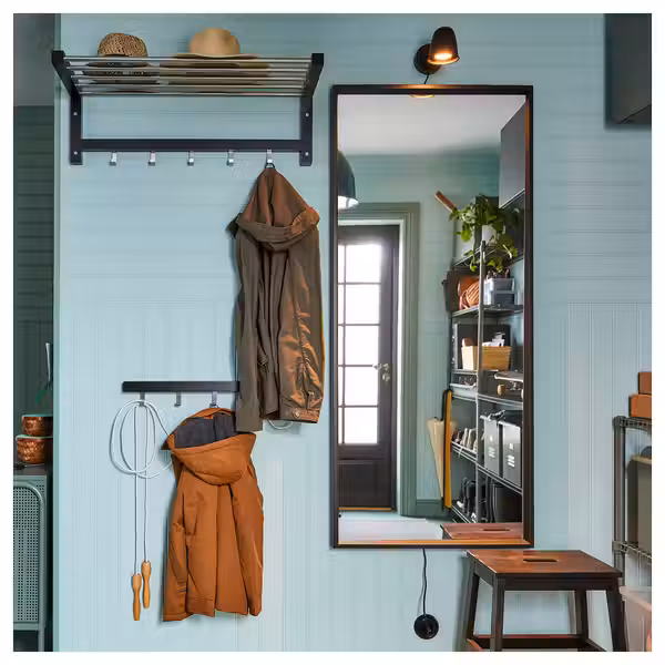 NISSEDAL Зеркало - чёрный 65x150 см - фото 3