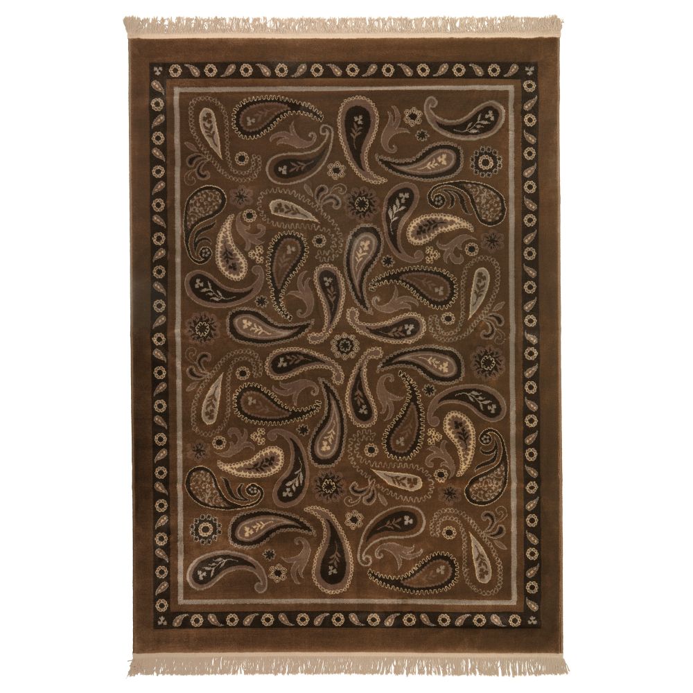 Ковер, короткий ворс ВЕСТЕРБРУ, коричневый (160x230 см) - фото 1