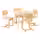 LISABO / LYCKAN ЛЮККАН Стол и 4 стула - ясеневый шпон/березовый шпон 105 см