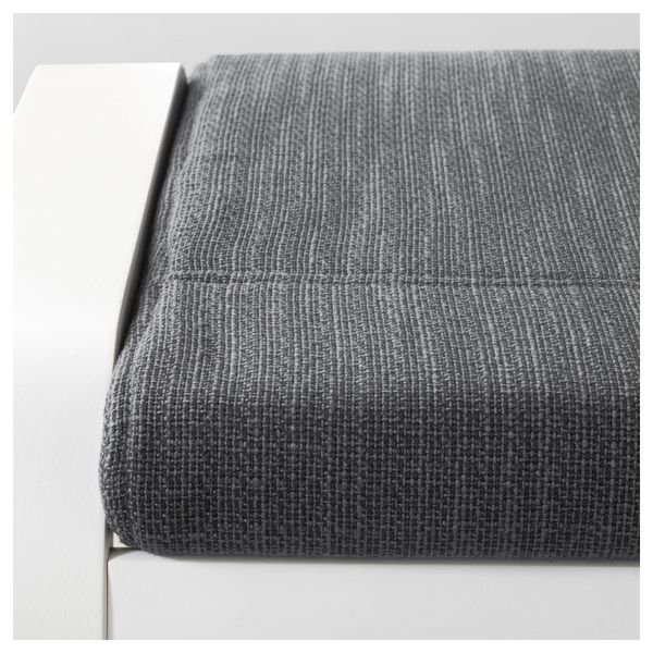 Табурет для ног ПОЭНГ, белый, Хилларед антрацит - фото 2