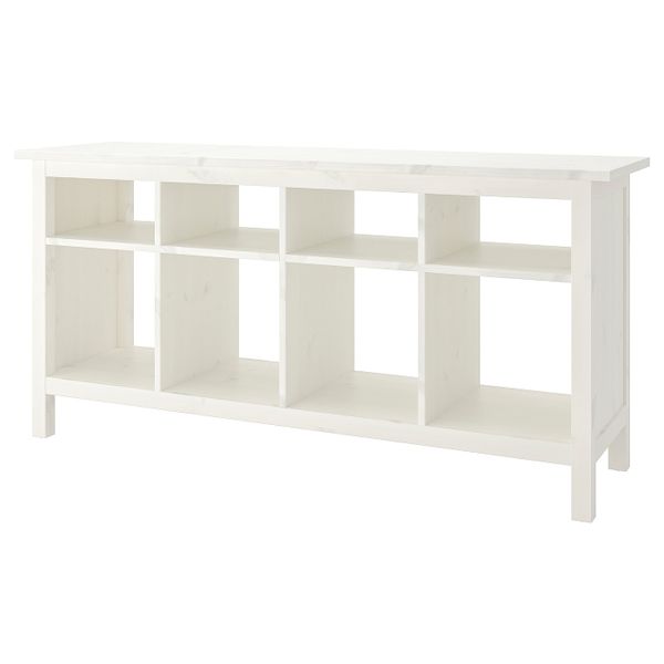 Консольный стол, белая морилка 157x40 см IKEA HEMNES ХЕМНЭС 603.831.52 - фото 1
