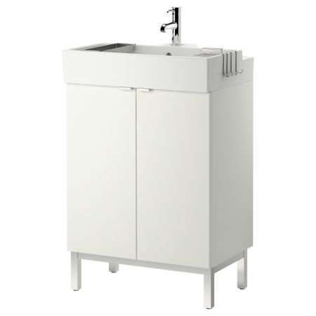 Шкаф под раковину с 2 дверцами ЛИЛЛОНГЕН, белый