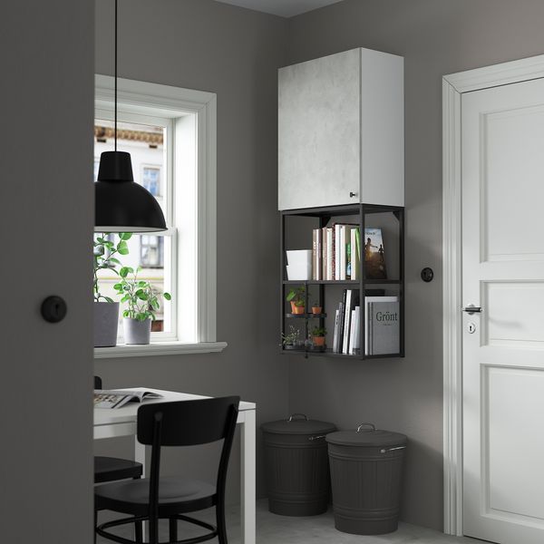 Комбинация для хранения, 60x32x150 см, антрацит IKEA BEGIVENHET БЕГИВЕНХЕТ 893.314.69 - фото 3