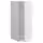 METOD Высокий шкаф д/холодильн/морозильн - белый/Havstorp светло-серый 60x60x140 см
