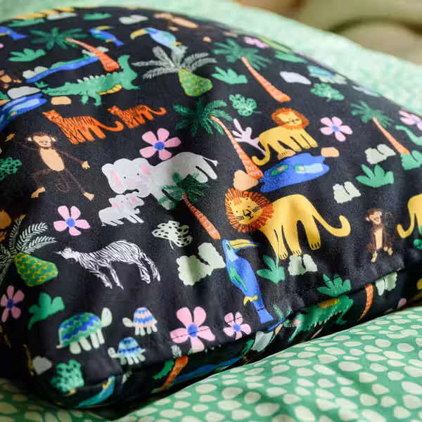 NATTHÄGER Чехол на подушку - разноцветный/джунгли 50x50 см - фото 4