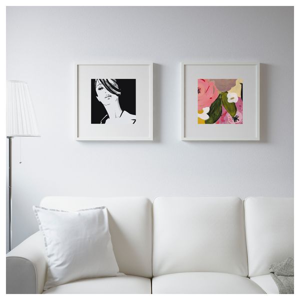 Набор постеров, 2 штуки ТВИЛЛИНГ, Цветы и стиль (50x50 см) - схема-чертеж с размерами