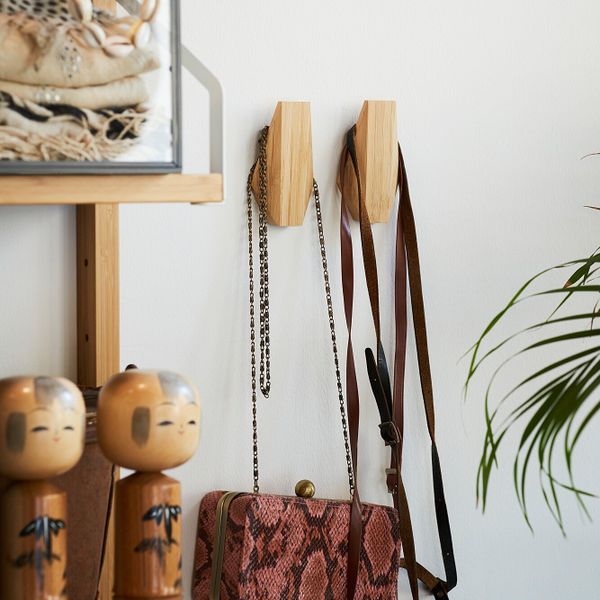 Крючок, бамбук 5.4x7 см IKEA СКУГГИС 203.610.91 - фото 2