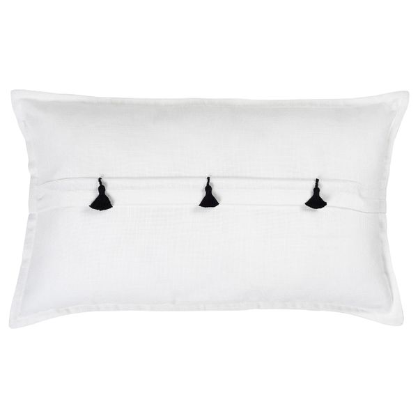 Чехол на подушку, белый сиреневый/ручная работа 65x40 см IKEA LOKALT ЛОКАЛЬТ 304.994.94 - фото 2