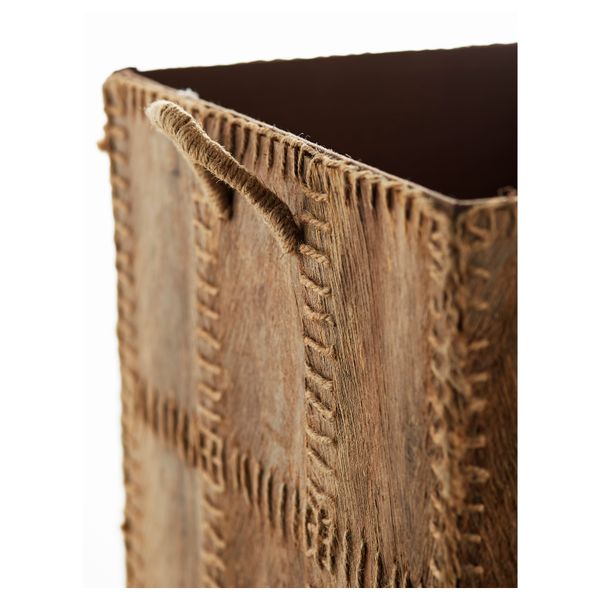 Корзина КОТТЕБУ, листья кокосовой пальмы (32x34x32 см) - фото 3