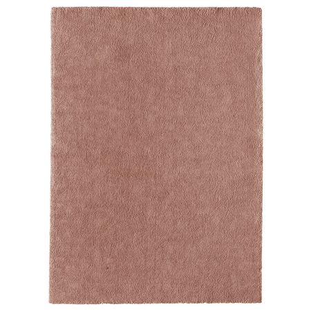 STOENSE Ковер, короткий ворс - бледно-розовый 170x240 см