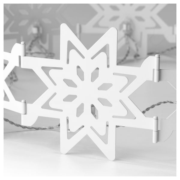 Светодиодное настольное украшение СТРОЛА, снежинки, складной - схема-чертеж с размерами