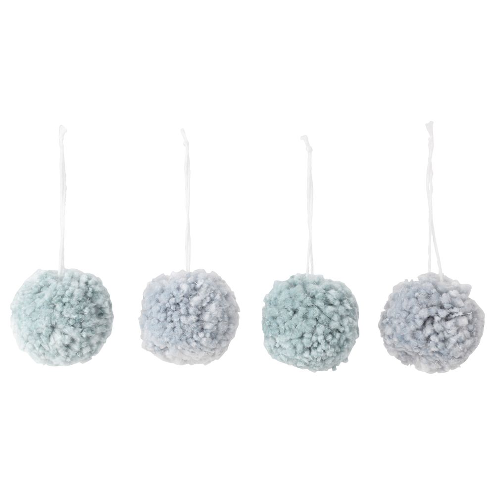 Украшение подвесное ВИНТЕР 2015, шар, различн оттенки синего - схема-чертеж с размерами