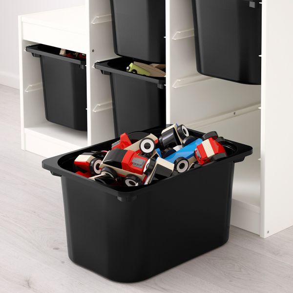 Комбинация для хранения, белый, черный 99x44x94 см IKEA ТРУФАСТ 592.221.36 - схема-чертеж с размерами