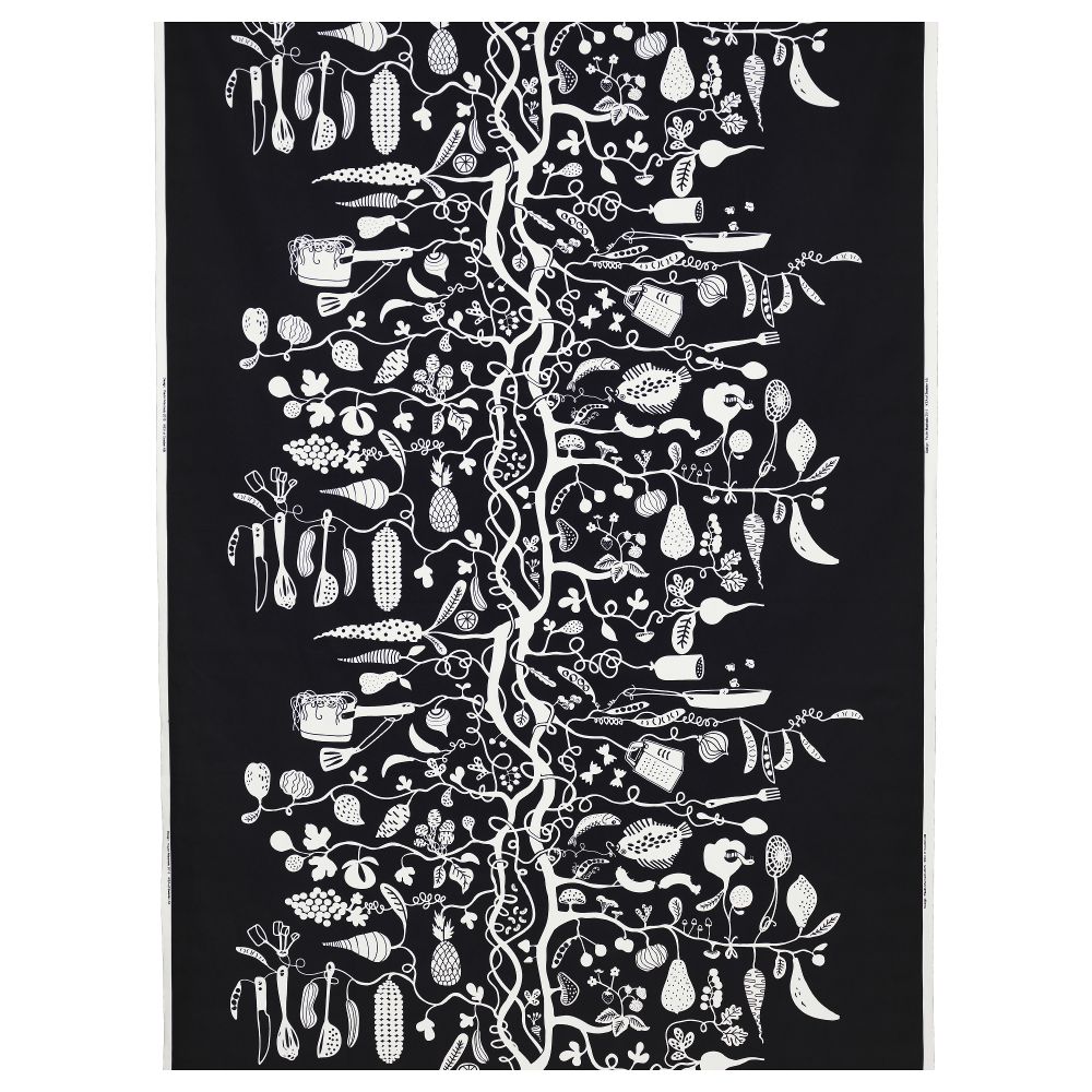 Ткань РИПДОН, черный/белый (150 см) - схема-чертеж с размерами