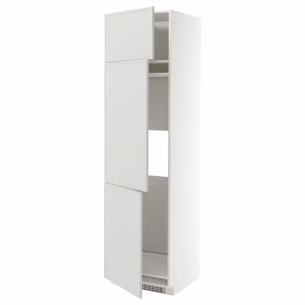 METOD Высокий шкаф д/холод/мороз/3 дверцы - фото 1