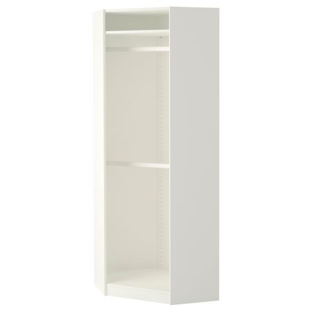 Каркас угловой секции ПАКС, белый (73/73x201 см)