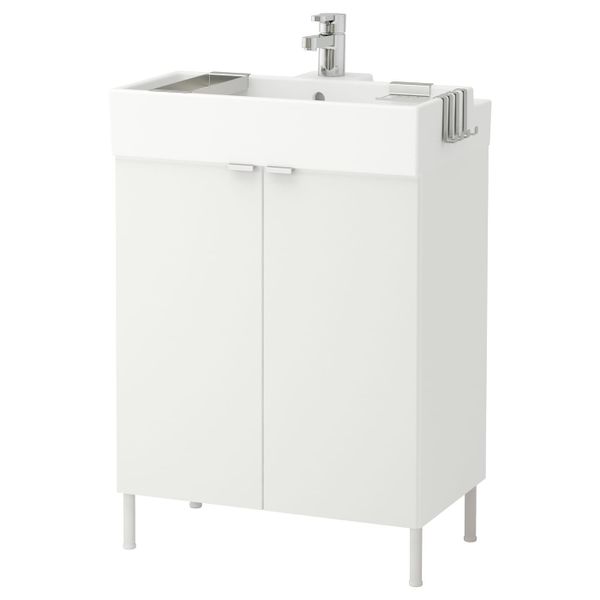Шкаф под раковину с 2 дверц, белый 61x41x87 см IKEA LILLÅNGEN ЛИЛЛОНГЕН 591.880.62 - фото 1