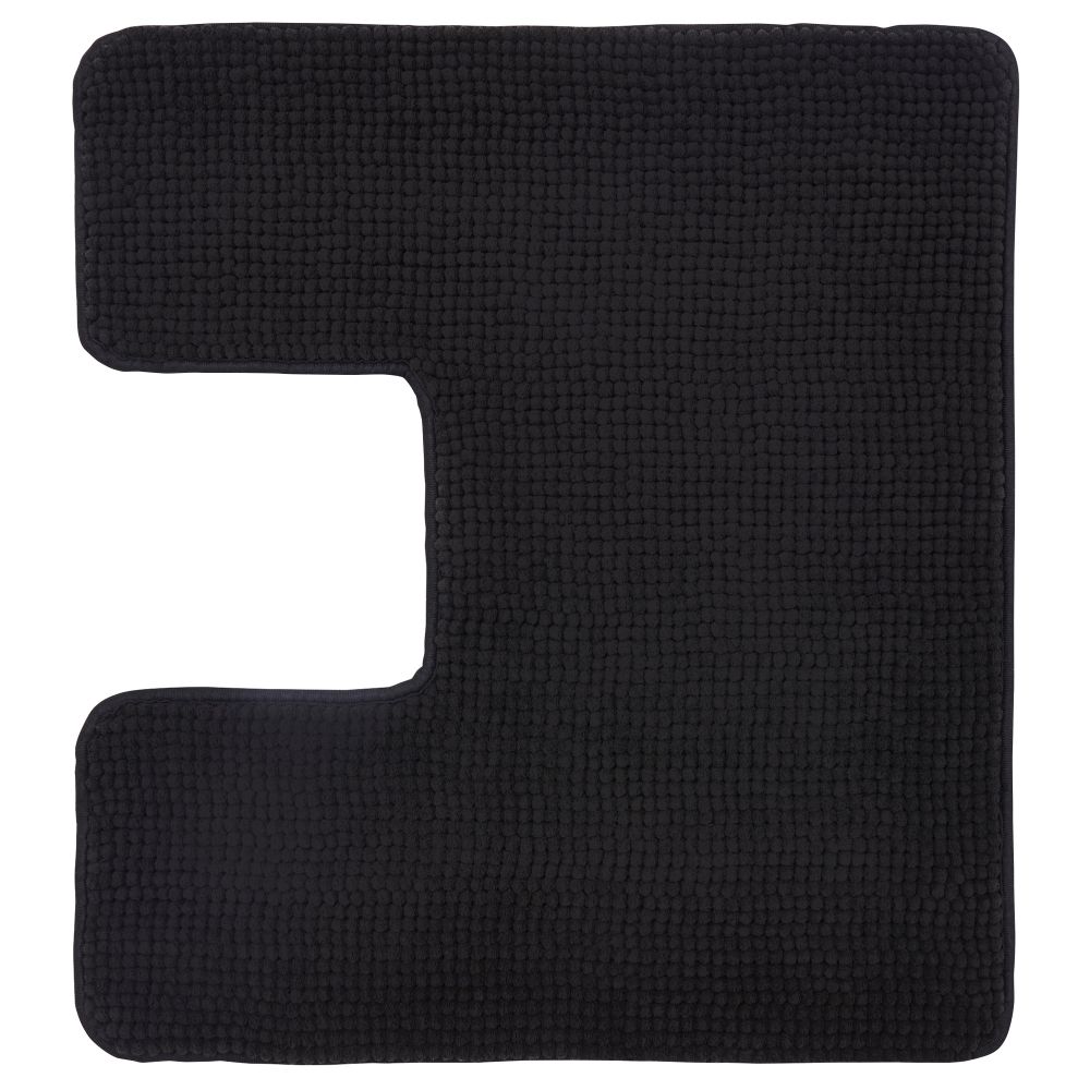 Коврик в туалет ТОФТБУ, черный (55x60 см) - схема-чертеж с размерами