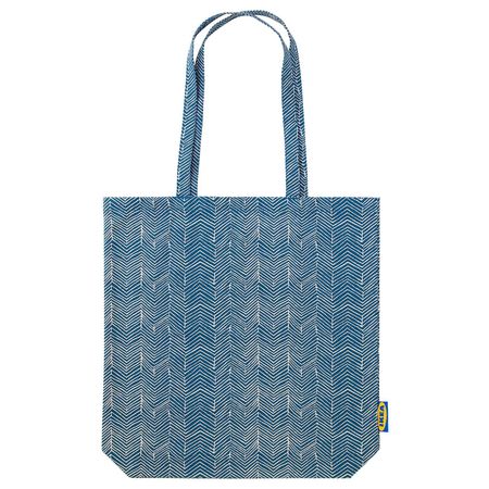 Сумка, синий-бежевый IKEA ТРЕБЛАД 803.958.37