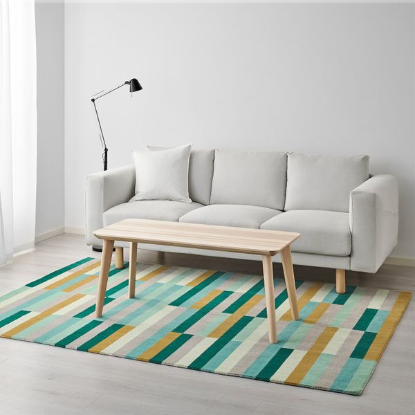 Ковер, короткий ворс, ручная работа/разноцветный 170x240 см IKEA KRÖNGE КРЁНГЕ 003.779.03 - фото 3