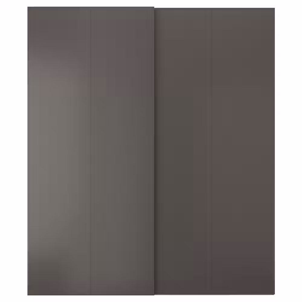 HASVIK Пара раздвижных дверей - темно-серый 200x236 см - фото 1