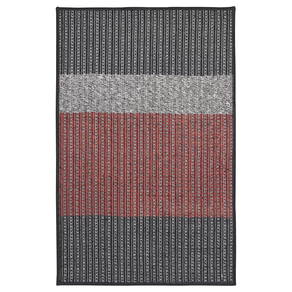 Придверный коврик ЛЮНДЕРУП, серый, красный (60x90 см) - фото 1