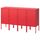 Комбинация для хранения, красный 140x35x82 см IKEA LIXHULT ЛИКСГУЛЬТ 592.488.72
