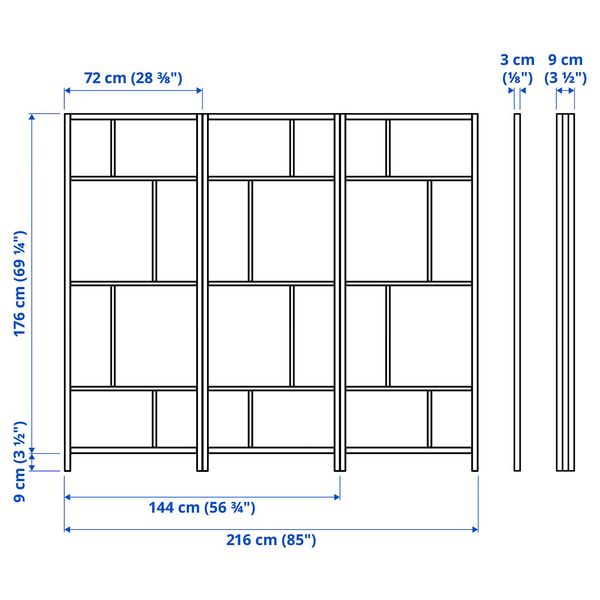 IKEA, дополнительный ракурс - схема-чертеж с размерами