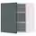METOD Навесной шкаф с полками - белый/Aspudden темный серо-зеленый 60x60 см