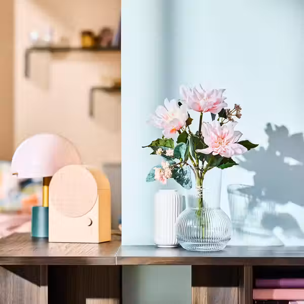 PÅDRAG Ваза - прозрачное стекло 17 см - фото 2