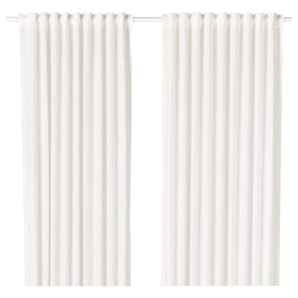Гардины, 1 пара БРИГИТ, белый, белый (145x300 см) - фото 1