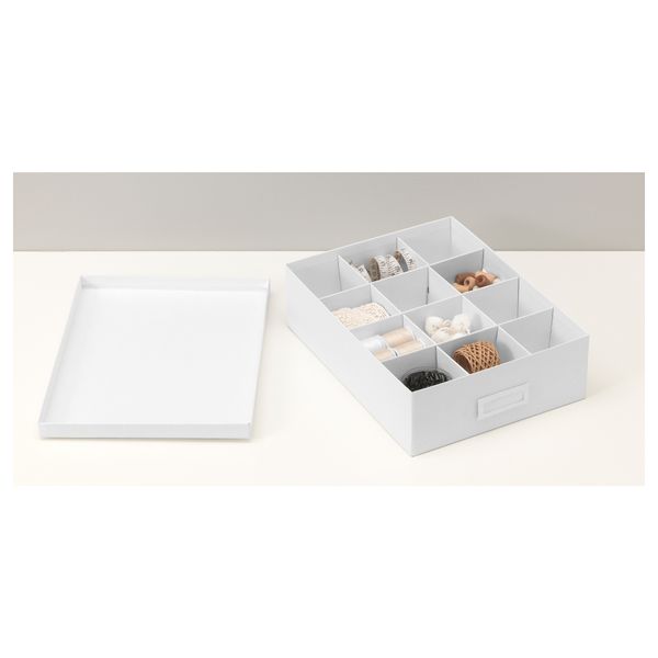 Ящик с отделениями ТЬЕНА, белый (27x35x10 см) - фото 4