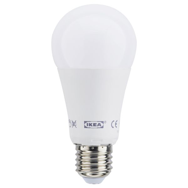 Светодиод E27 1000 лм ЛЕДАРЕ, регулируемая яркость, шаровидный шарообразный молочный (4000 K) - схема-чертеж с размерами