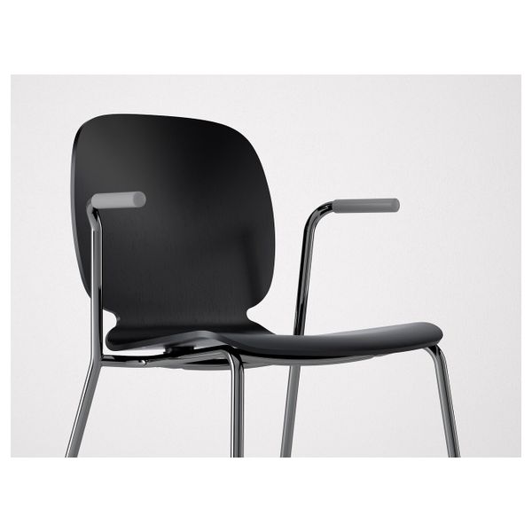 Стул, черный/Дитмар хромированный IKEA SVENBERTIL СВЕН-БЕРТИЛЬ 592.271.53 - фото 2