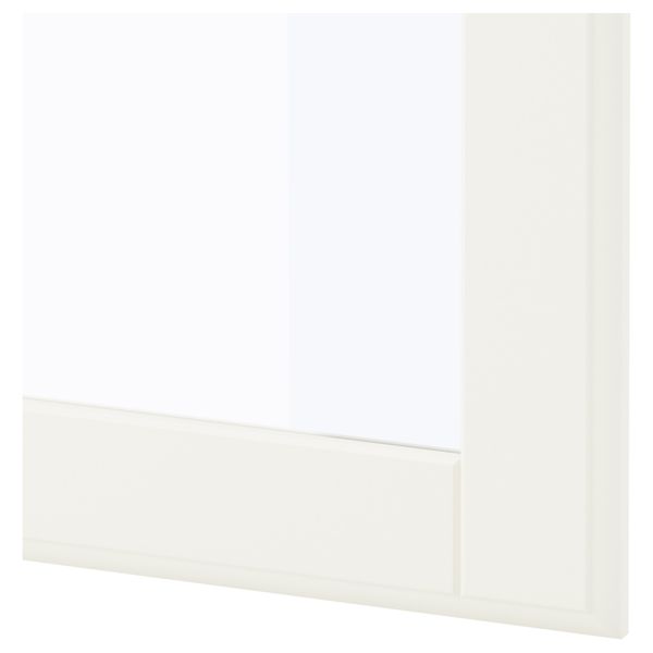 Дверь ТИССЕДАЛЬ, белый, стекло - схема-чертеж с размерами