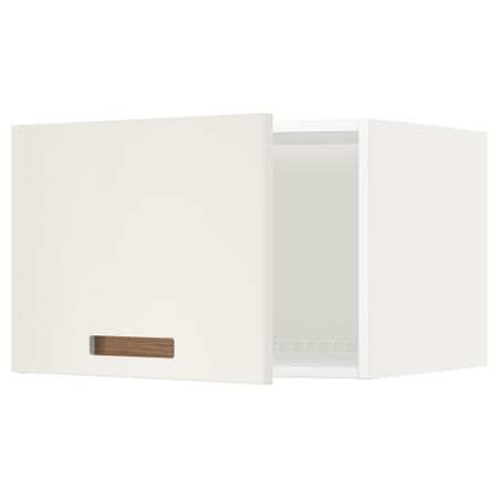 Верхний шкаф на холодильник, морозильник МЕТОД, белый, Мэрста белый