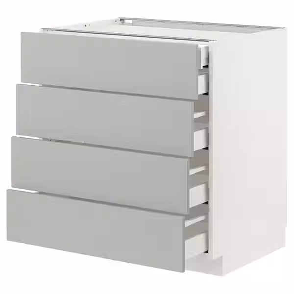 METOD / MAXIMERA Напольный шкаф 4фасада/2нзк/3срд ящ - фото 1