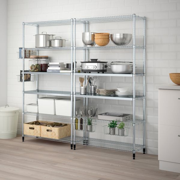 2 секции полок 197x36x181 см IKEA ОМАР 492.790.53 - фото 1