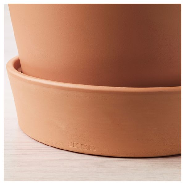 Горшок цветочный с поддоном ИНГЕФЭРА, для сада д/дома/улицы, терракота (12 см) - фото 5