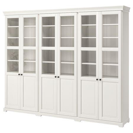 Комбинация для хранения с дверцами, белый 276x214 см IKEA LIATORP ЛИАТОРП 292.440.45