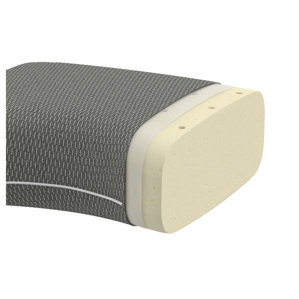 Дорожная подушка, темно-серый/меланж эргономичный 30x40 см IKEA DVÄRGTULPAN ДВЭРГТЮЛЬПАН 604.761.89 - схема-чертеж с размерами