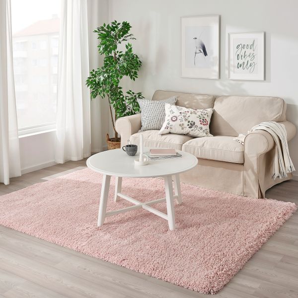 Ковер, длинный ворс, бледно-розовый 160x230 см IKEA VOLLERSLEV ВОЛЛЕРСЛЕВ 404.925.76 - схема-чертеж с размерами
