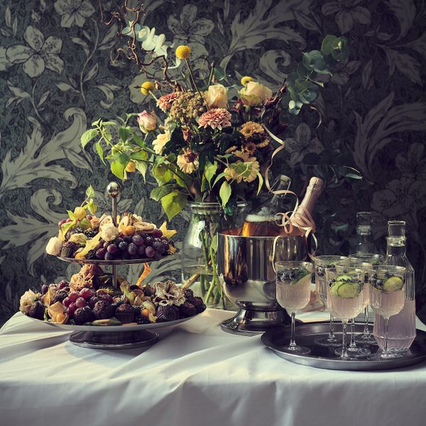 Ведерко для шампанского, нержавеющая сталь 22 см IKEA SOLDRÄNKT СОЛДРЭНКТ 805.110.35 - схема-чертеж с размерами