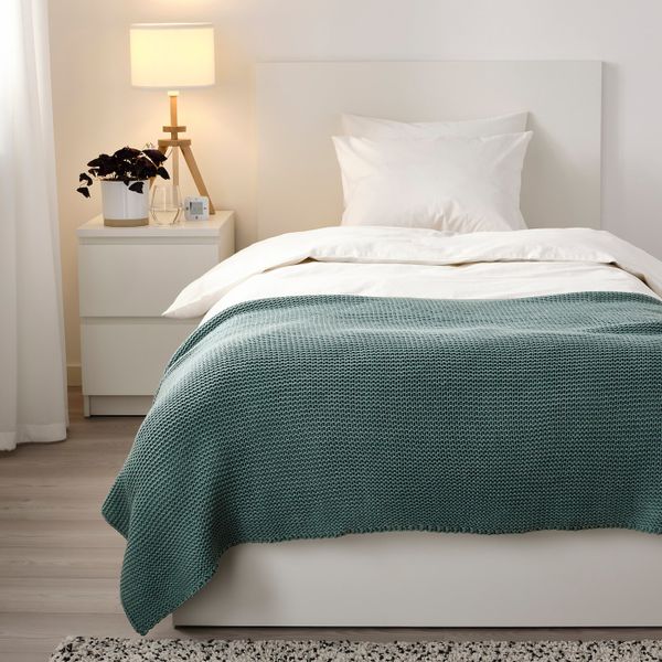 Плед, серо-бирюзовый 130x170 см IKEA INGABRITTA ИГАБРИТТА 804.895.91 - фото 3