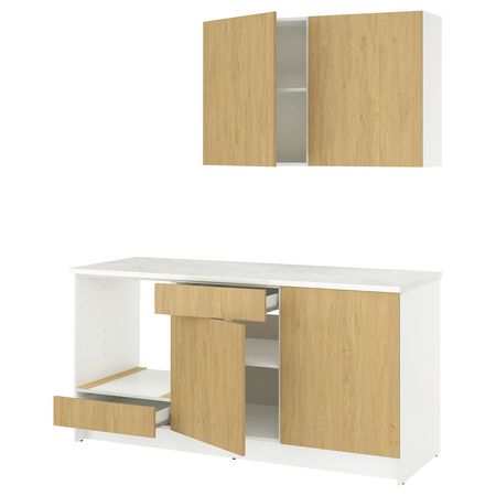KNOXHULT Кухня - под дуб 180x61x220 см