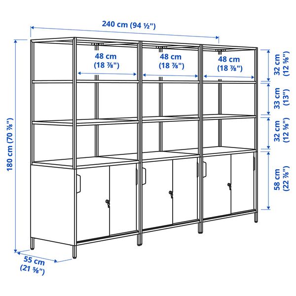 IKEA, дополнительный ракурс - схема-чертеж с размерами