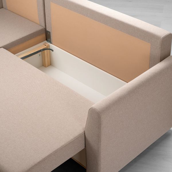 Диван-кровать с козеткой, Рудорна бежевый IKEA BRISSUND БРИССУНД 404.481.78 - фото 7